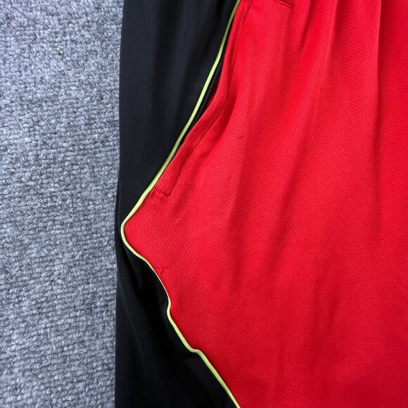 Adidas Shorts Mens Large Orange Black Workout Gym Drawstring Pockets Active - Picture 8 of 13